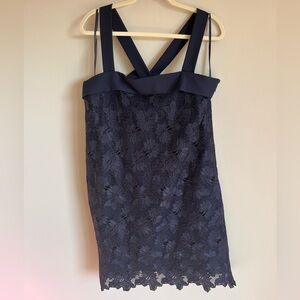 Banana Republic NWT Women’s Navy Lace with Back Bow Limited Edition Size 14